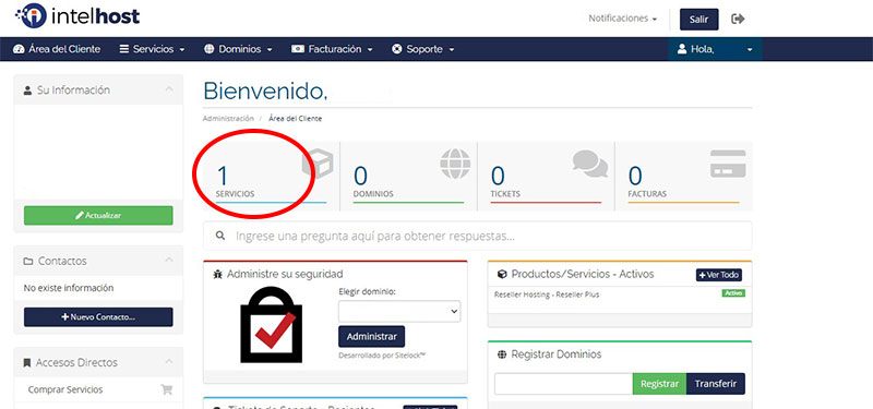 Serviços cPanel