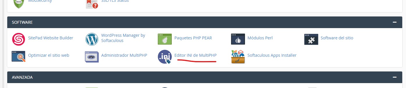 PHP INI cPanel